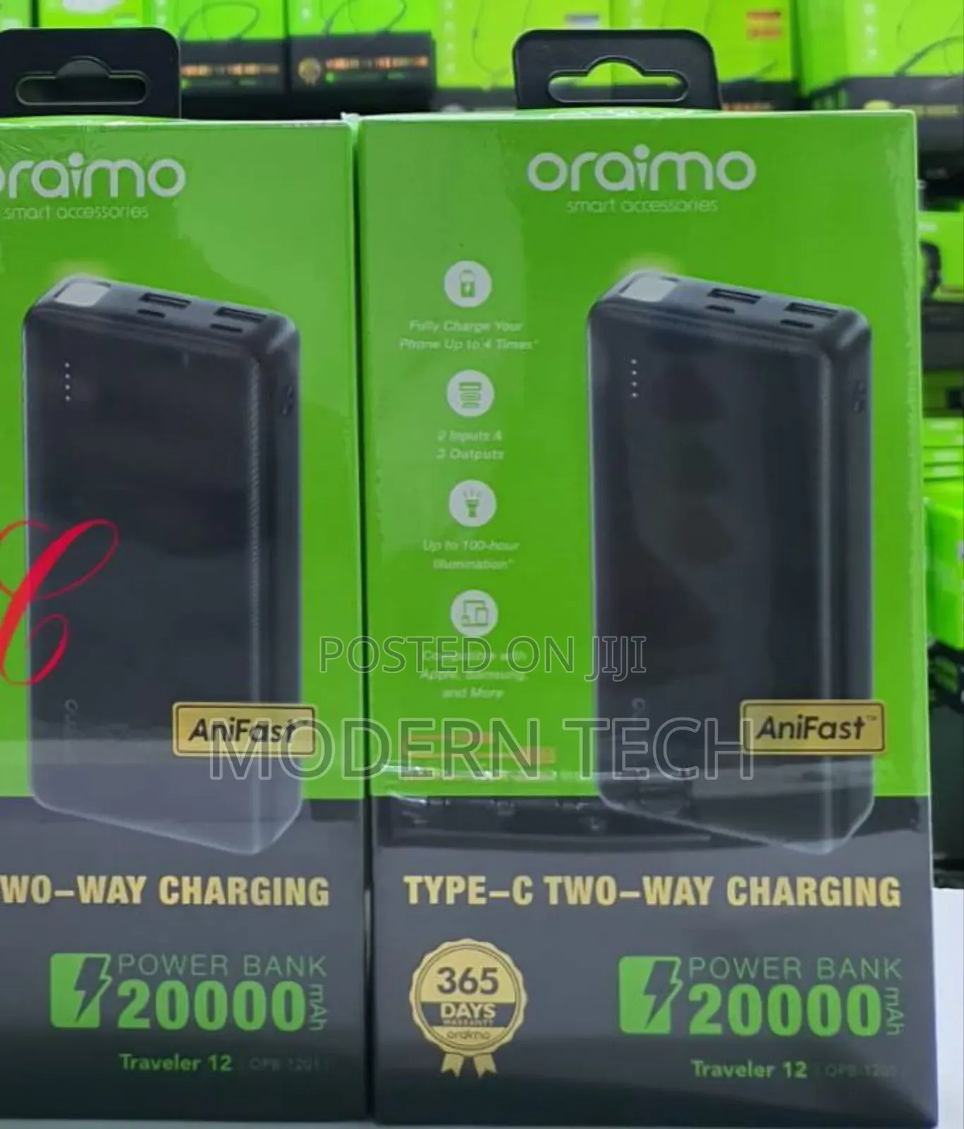 Oraimo Traveler 12 20000mah 12w Power Bank