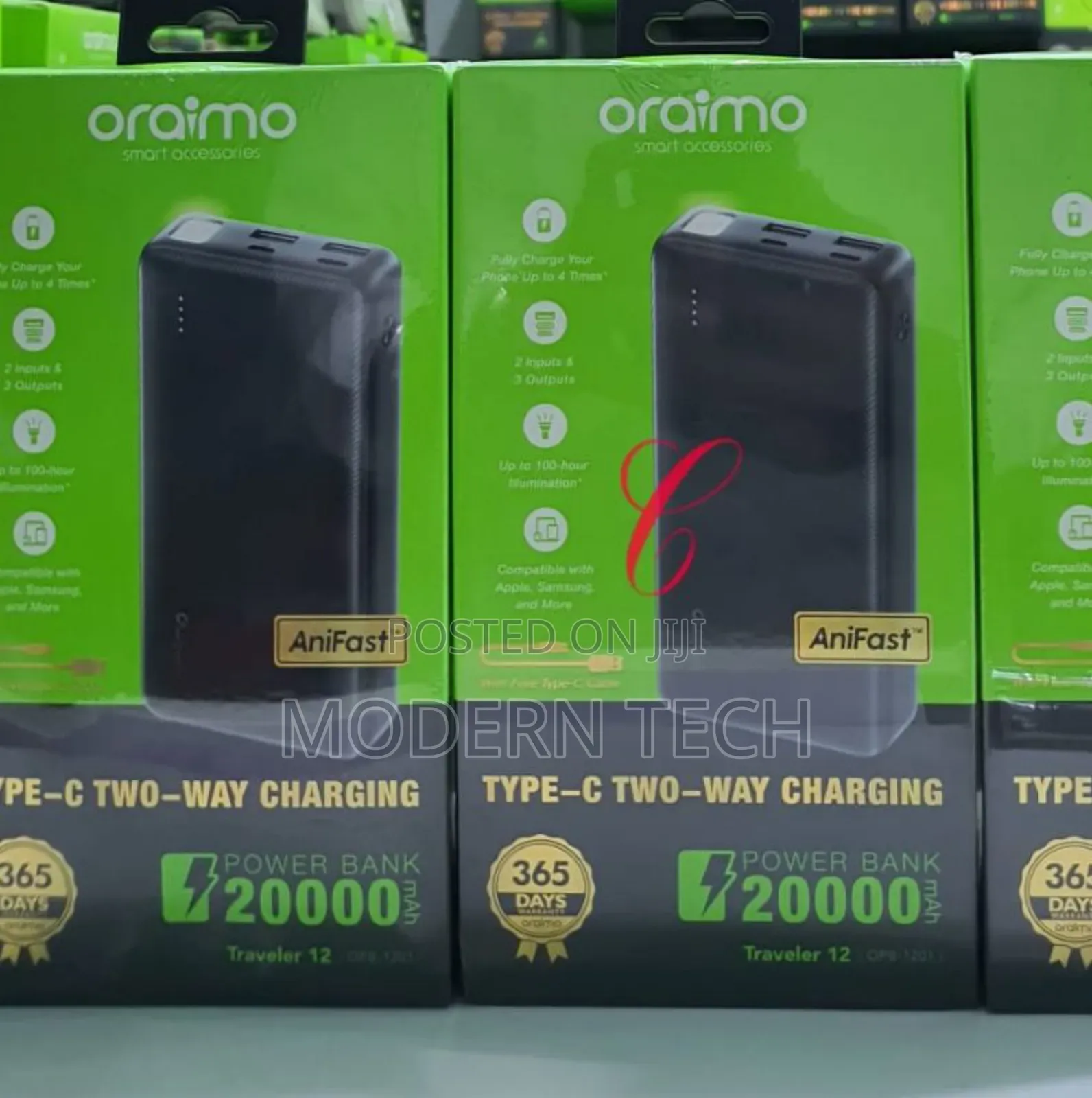 Oraimo Traveler 12 20000mah 12w Opb 1201 Power Bank