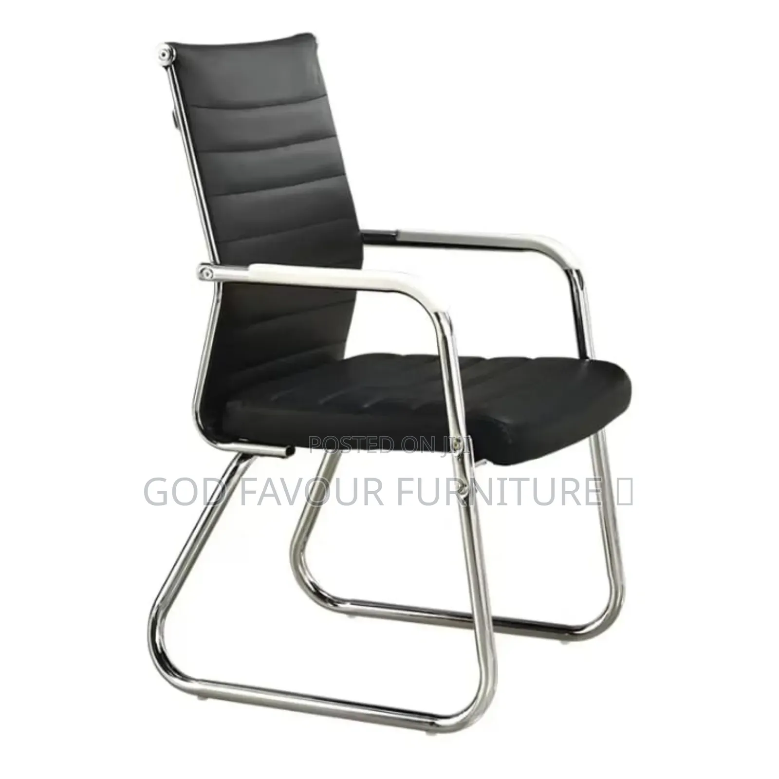 Elegant Office Chair/Waiting Chair With Armrests Black Hj9v