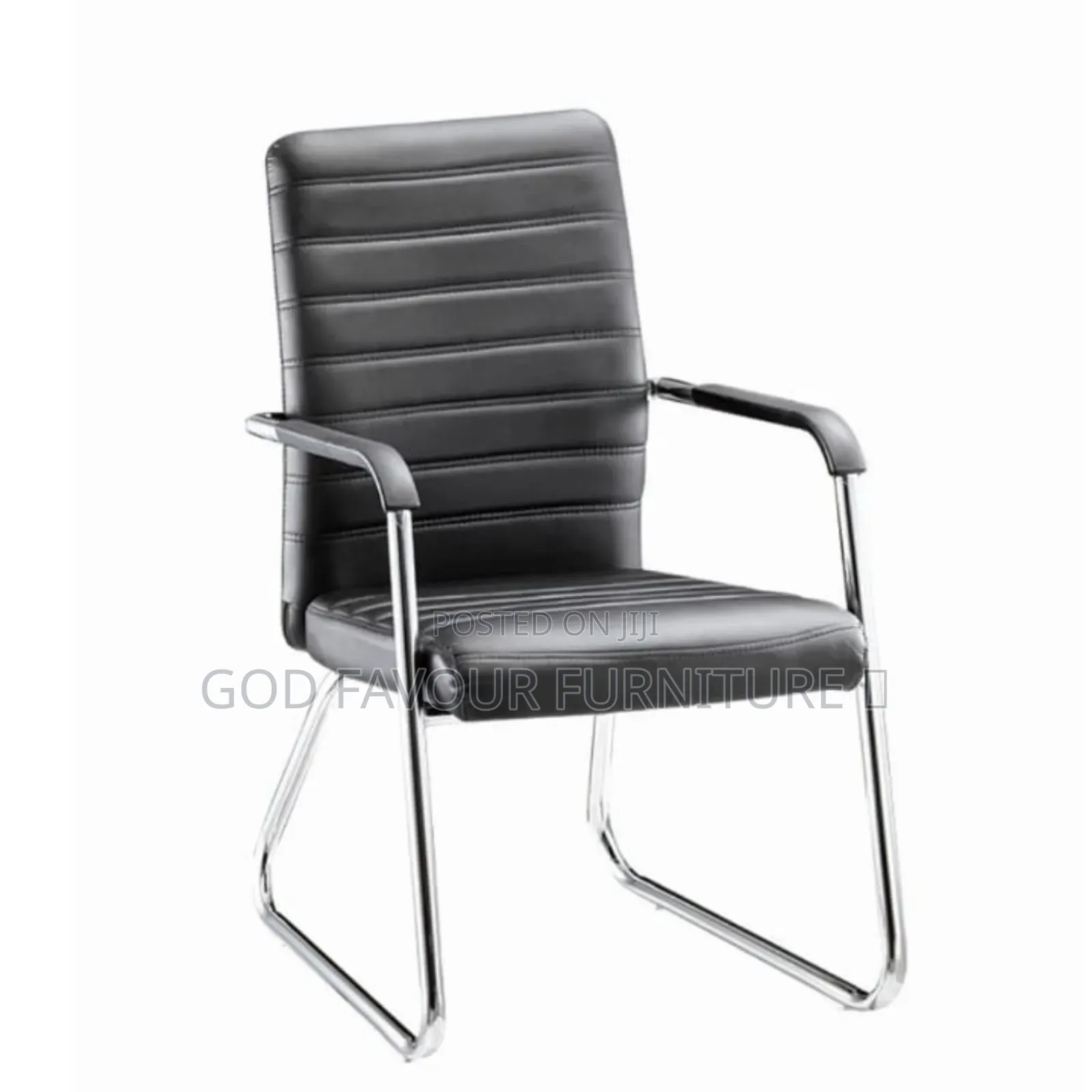 Black Unique Office Chair/Waiting Chair Hf6k