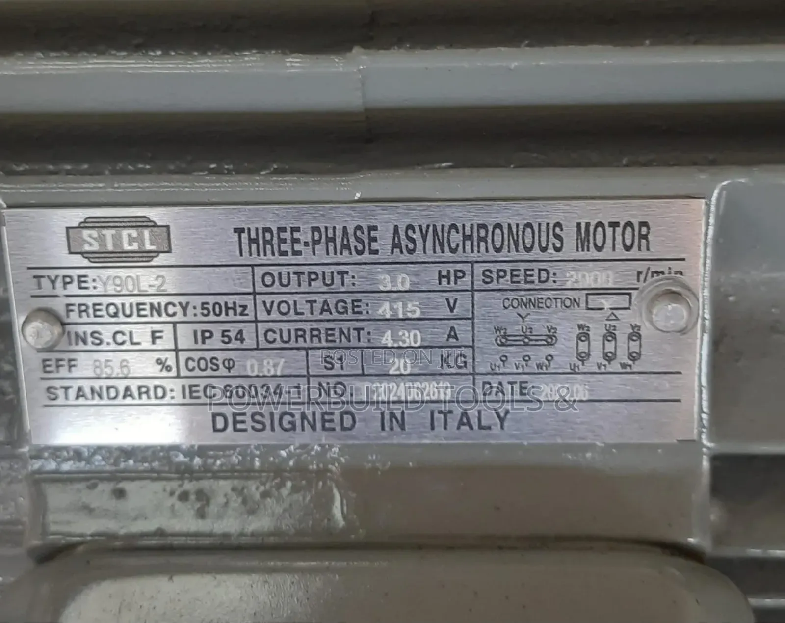 Stcl 3hp Three Phase High Speed Motor 2900rpm