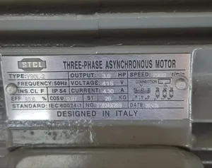 Stcl 3hp Three Phase High Speed Motor 2900rpm