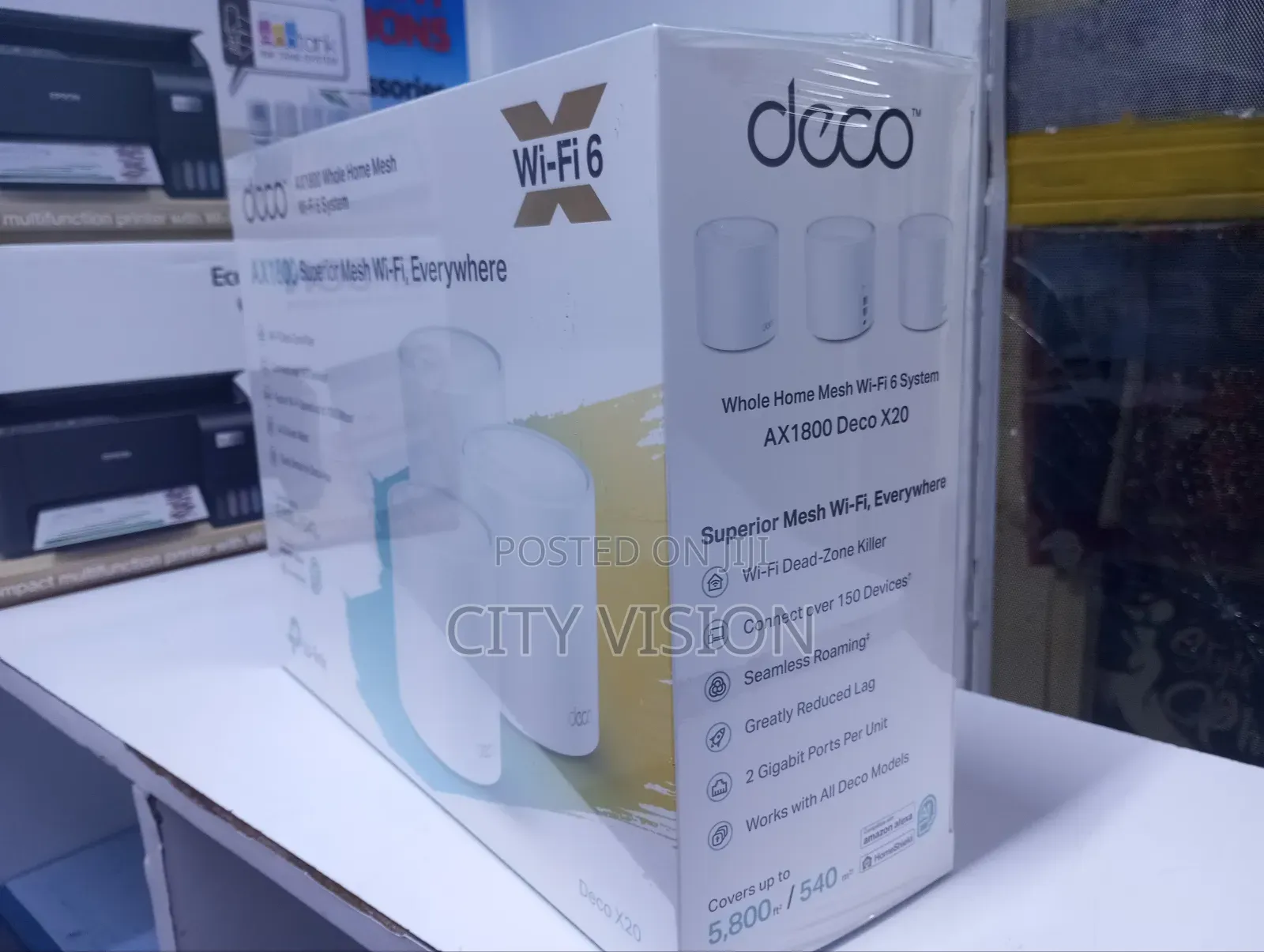 Tp-Link Deco X20 3-Pack Ax1800 Whole Home Mesh Wi-Fi6 System