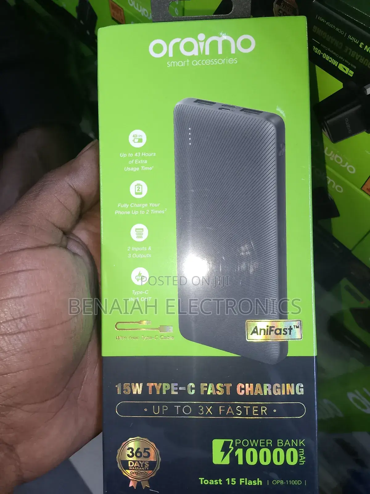 10000 Mah Oraimo Powerbank, Legendary Performance