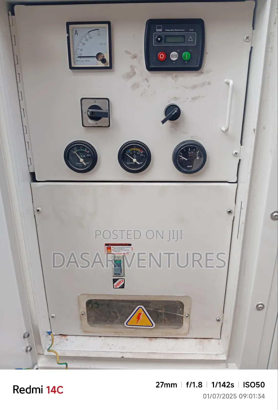 Generator 60kva Ex Uk Perkins