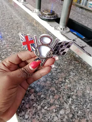 V8 Classy Silver Decal Boot Badge