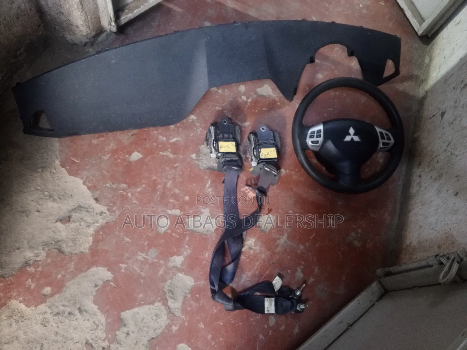 Mitsubishi RVR Dashboard, Stearing and Seatbelts.
