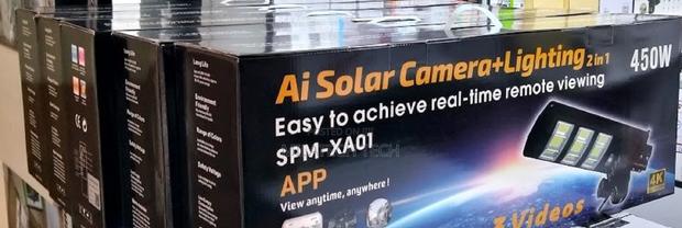 Lighting 2 in 1 V380pro App + Ai Solar Camera Advanceed