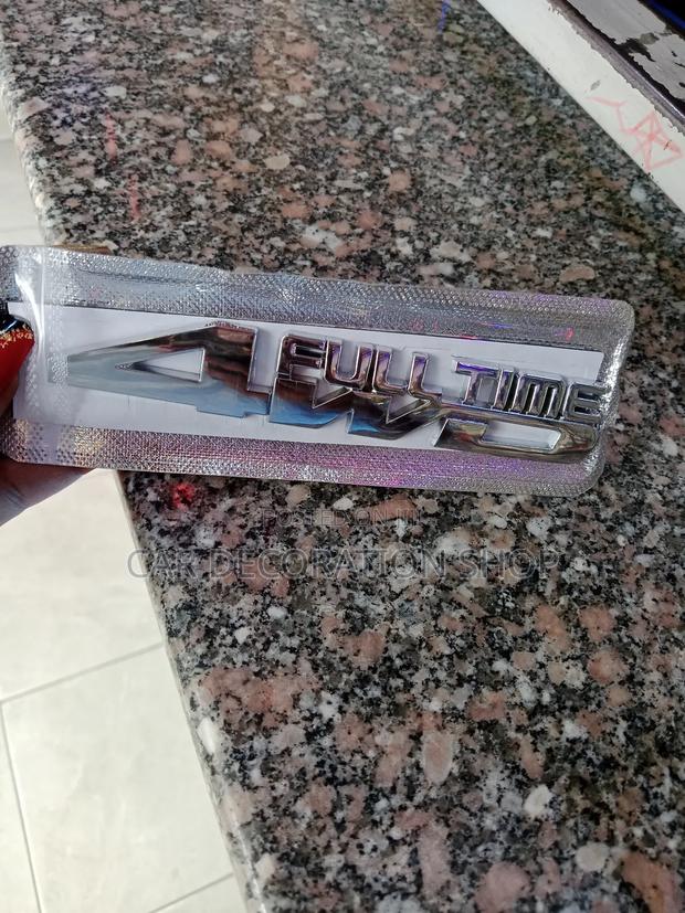 15cm Length Fulltime 4wd Badge - main view