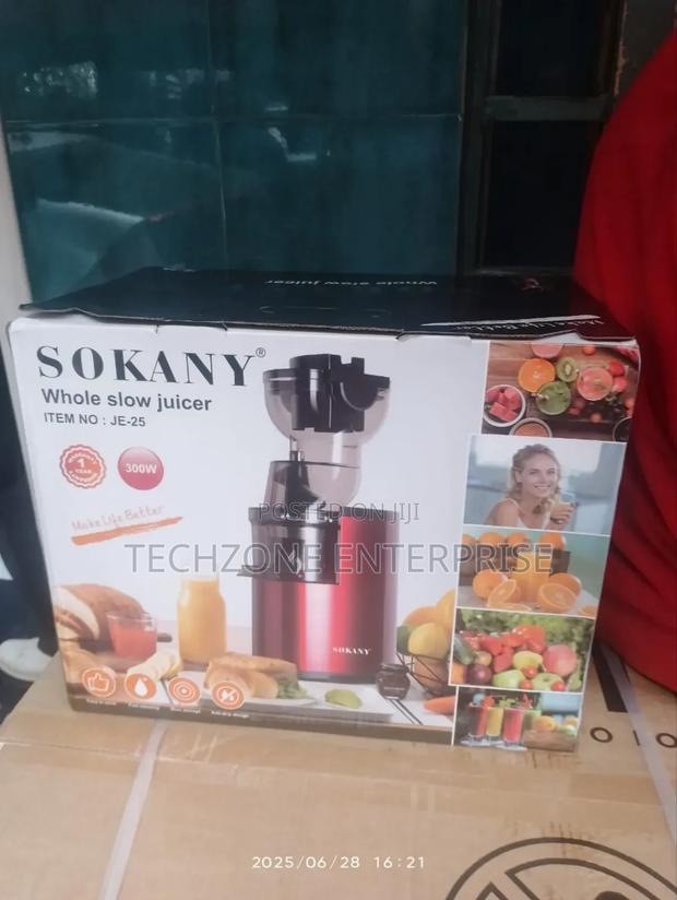 Sokany (Je-25) Slow Juicer With 300 Watts 