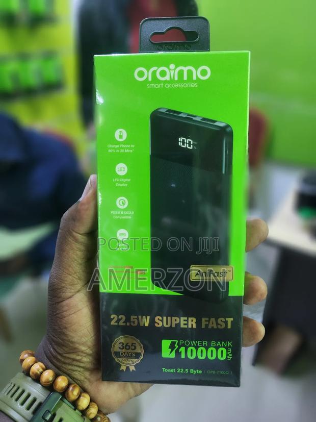 Oraimo Toast 10 Byte Led Display 10000mah Powerbank Dual Usb - thumbnail 3