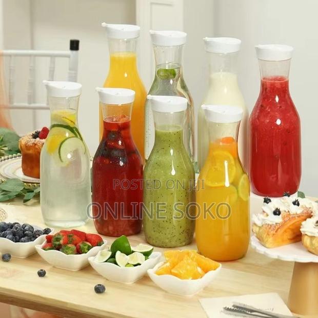 Unbreakable Plastic Carafe Juice Bottle Pitcher, 1.5l - 1 Pc - thumbnail 6