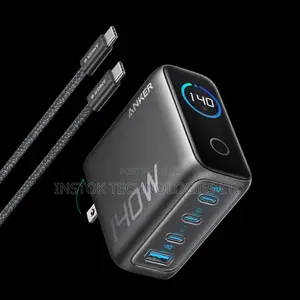 Anker Laptop Charger (140w, 4-port, Pd 3.1) + Usb-c Cable