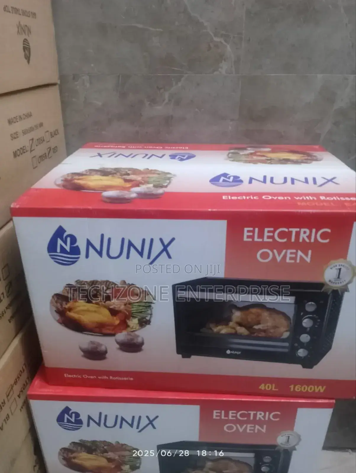 Nunix (E20-R) 20l Rotisseri Electric E Oven With 3 Knobs