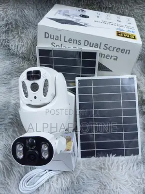 4g 6mp Ubox Dual Lens Dual Screen Solar PTZ Surveillance