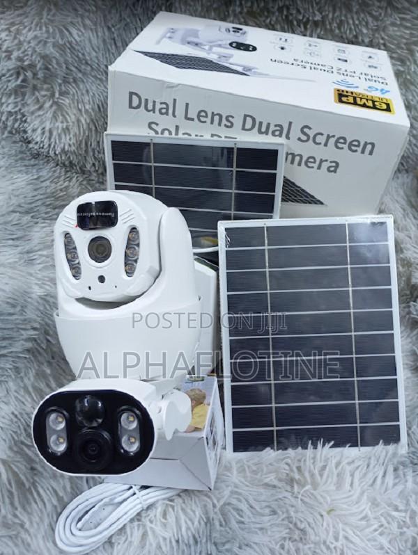 4g 6mp Ubox Dual Lens Dual Screen Solar PTZ Surveillance