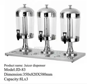 Juice Dispenser 24litres 8l+8l+8l Available