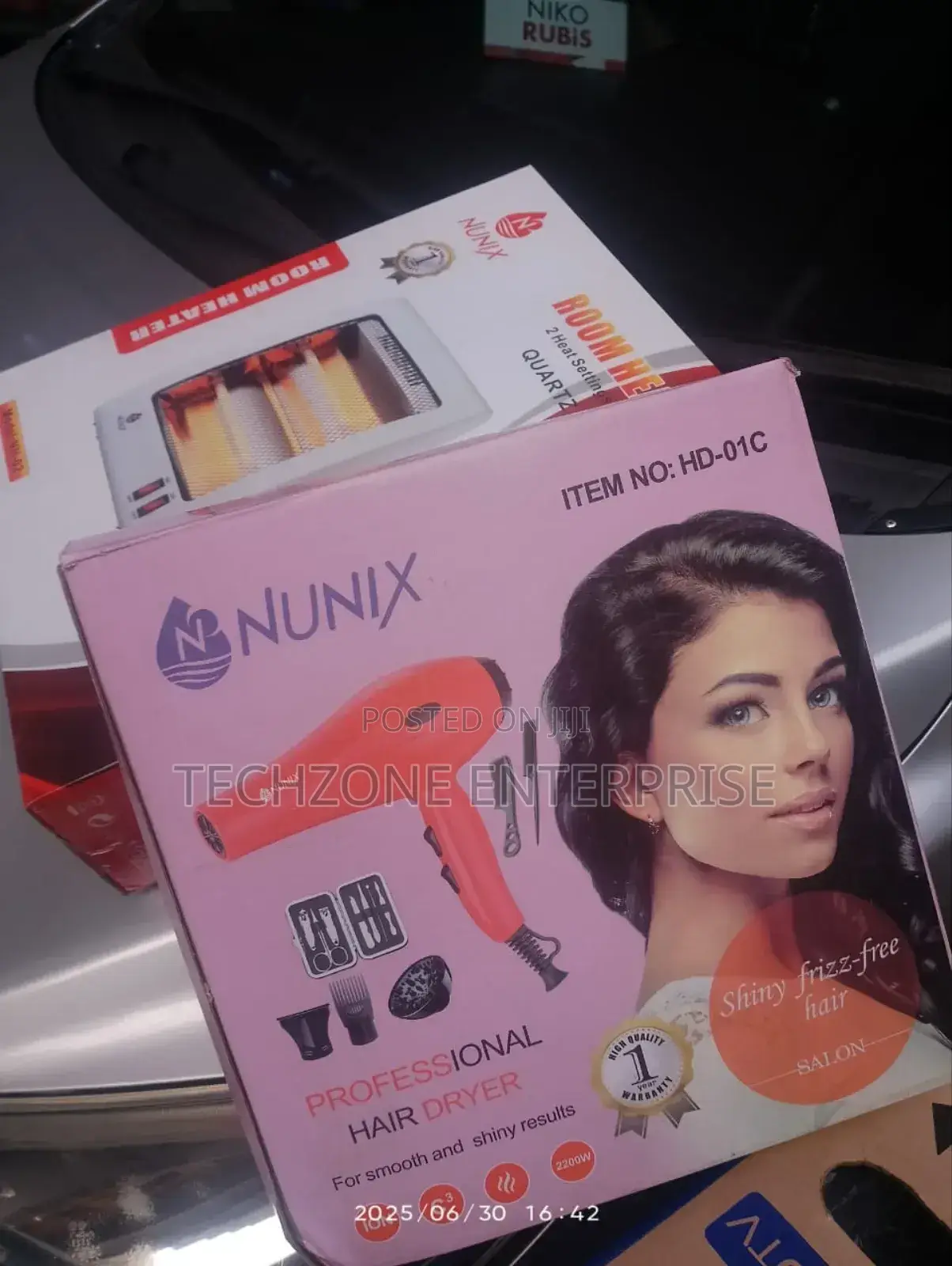 Nunix Hd-01c Professional Hair Dryer With 2200 Watts 