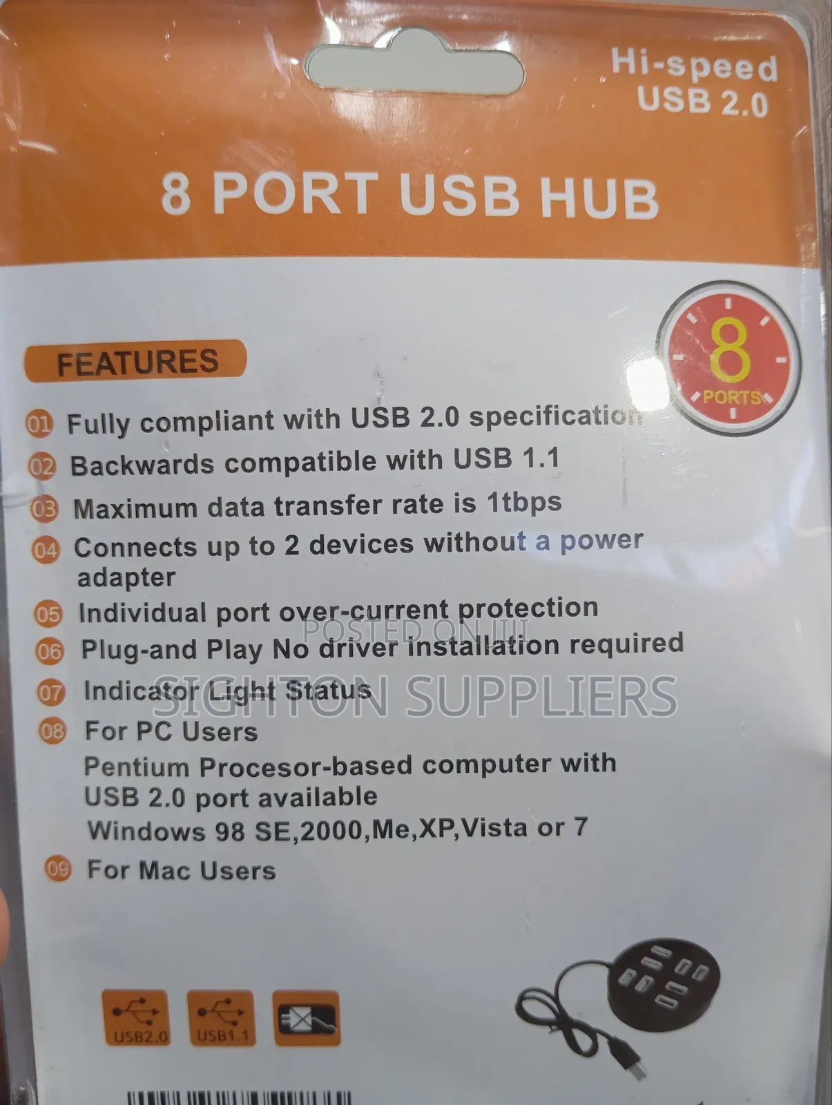 Usb to Usb 8 Port Hub