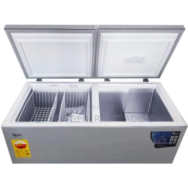 Roch 455l Double Door Jumbo Energy Saver Chest Freezer