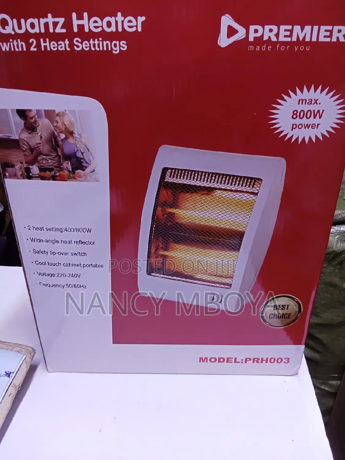 Quartz Room Heater 800w