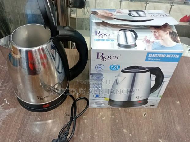 Roch Rek-820-D Electric Kettle - 2l - 1500w – Silver - main view