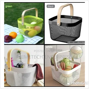 Fruit Busket With Bamboo Handles
