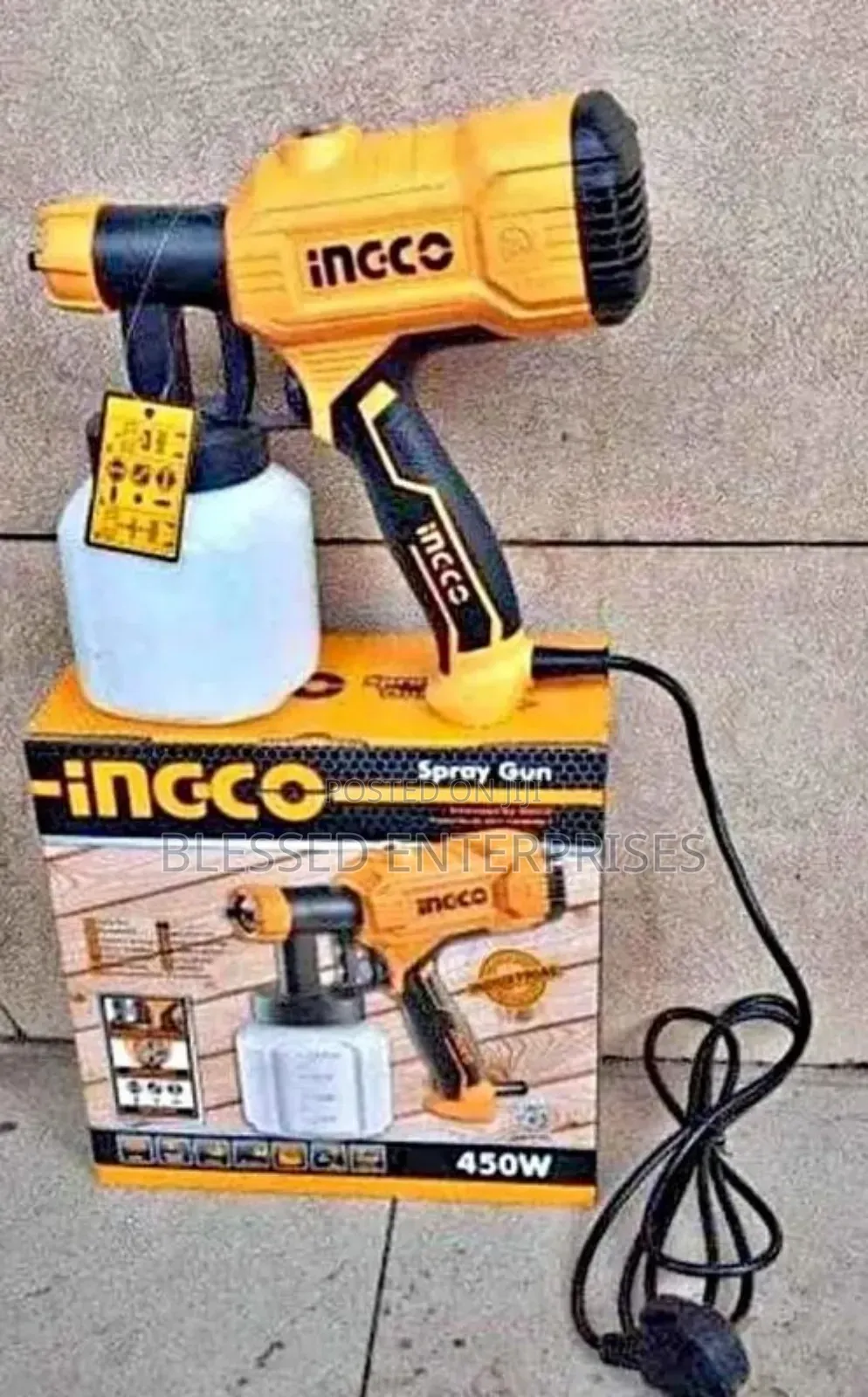 Ingco Spray Gun 450 Watts/Spray Gun