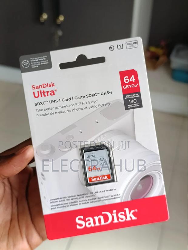 Sandisk 64gb Camera Memory Card Brand New Sealed