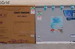 Roch (Rcf 300g) 230l Chest Freezer, Silver With Grip Handle,