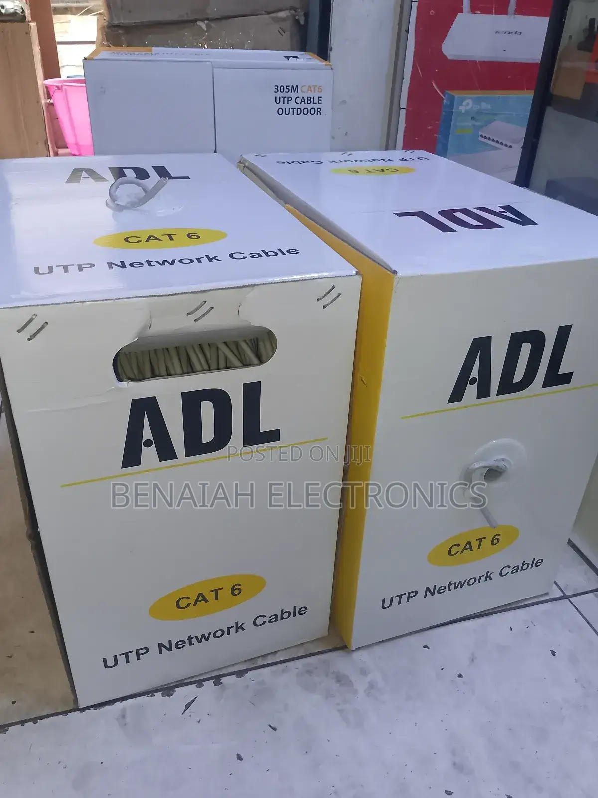 Cat 6 Utp Network Cable,305m,4 Pair Twisted, With Rip Cord