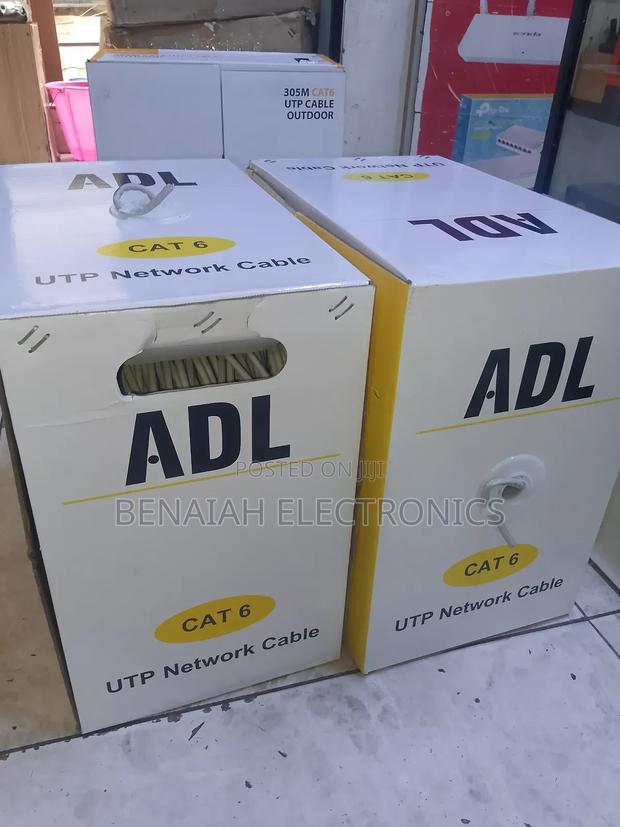 Cat 6 Utp Network Cable,305m,4 Pair Twisted, With Rip Cord - thumbnail 2
