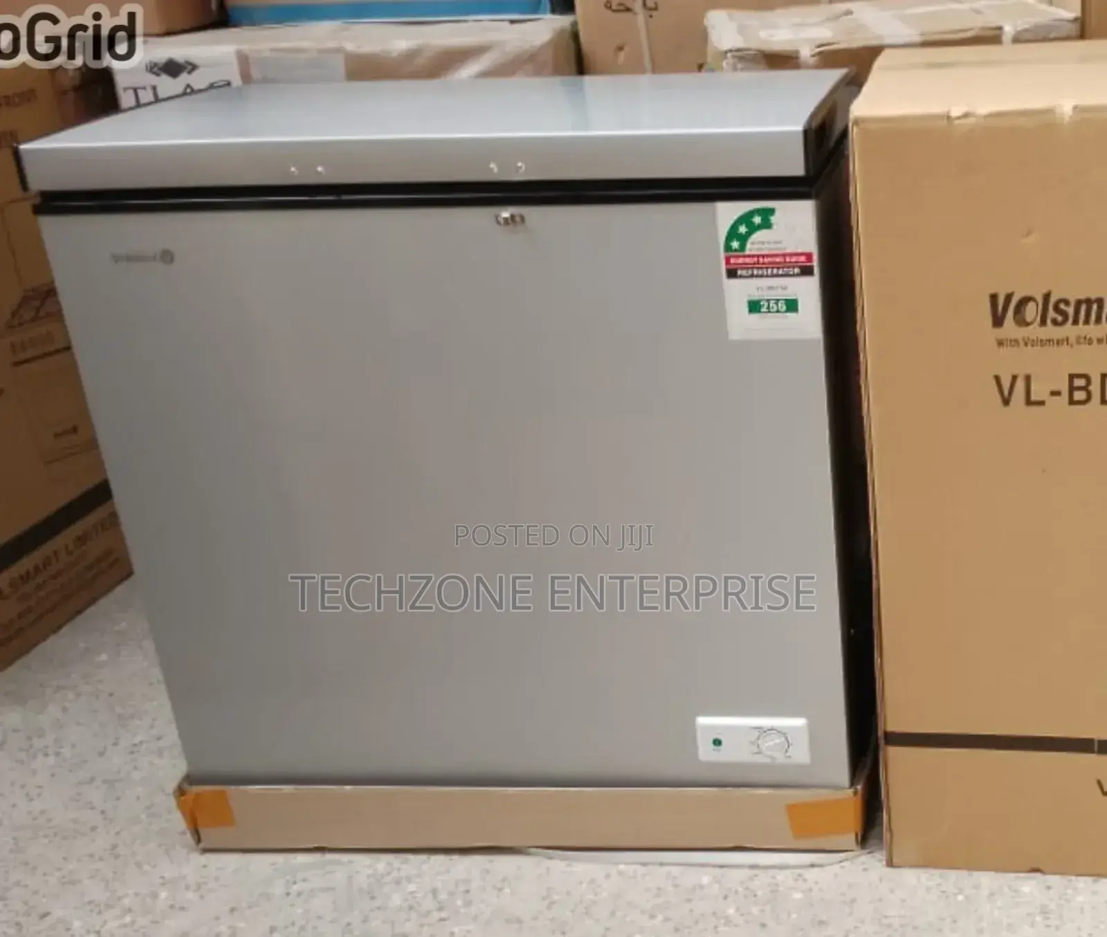 Volsmart (Vl-Bd150) 150 Litres Chest Freezers - Silver 