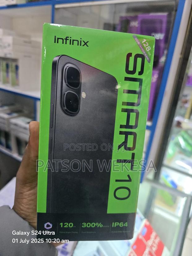 New Infinix Smart 10 128 GB Black