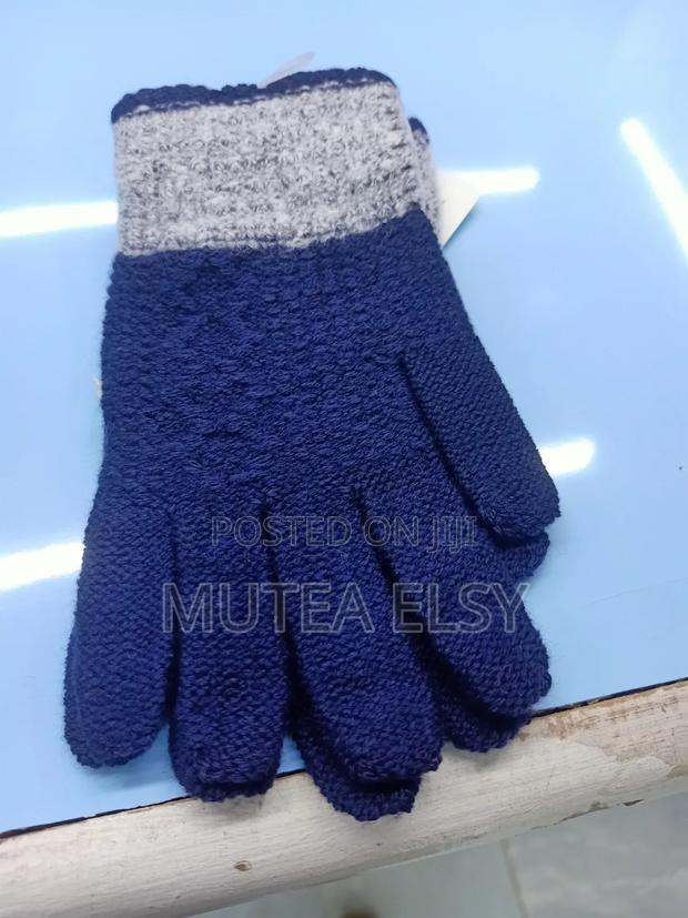 Navyblue,Grey,Black Green Kids Warm Gloves