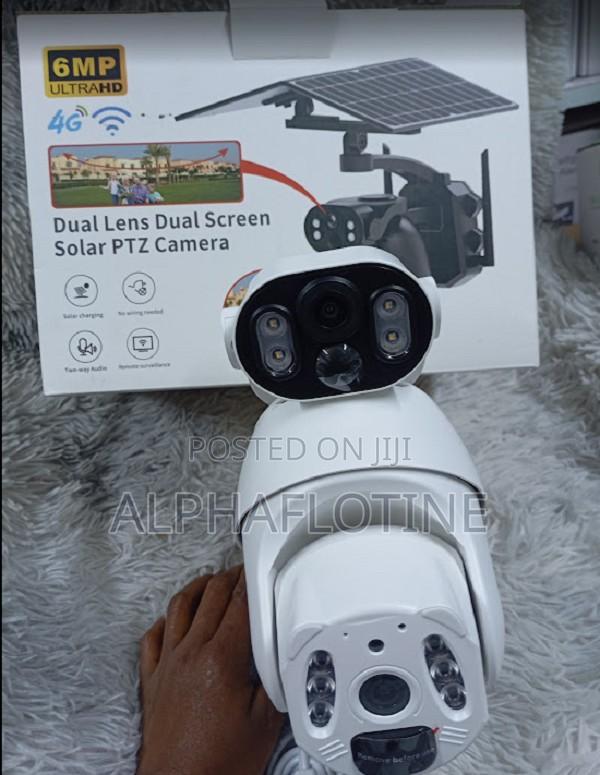 4g Solar CCTV Cameraubox Dual Lens Dual Screen Solar PTZ Cam - main view