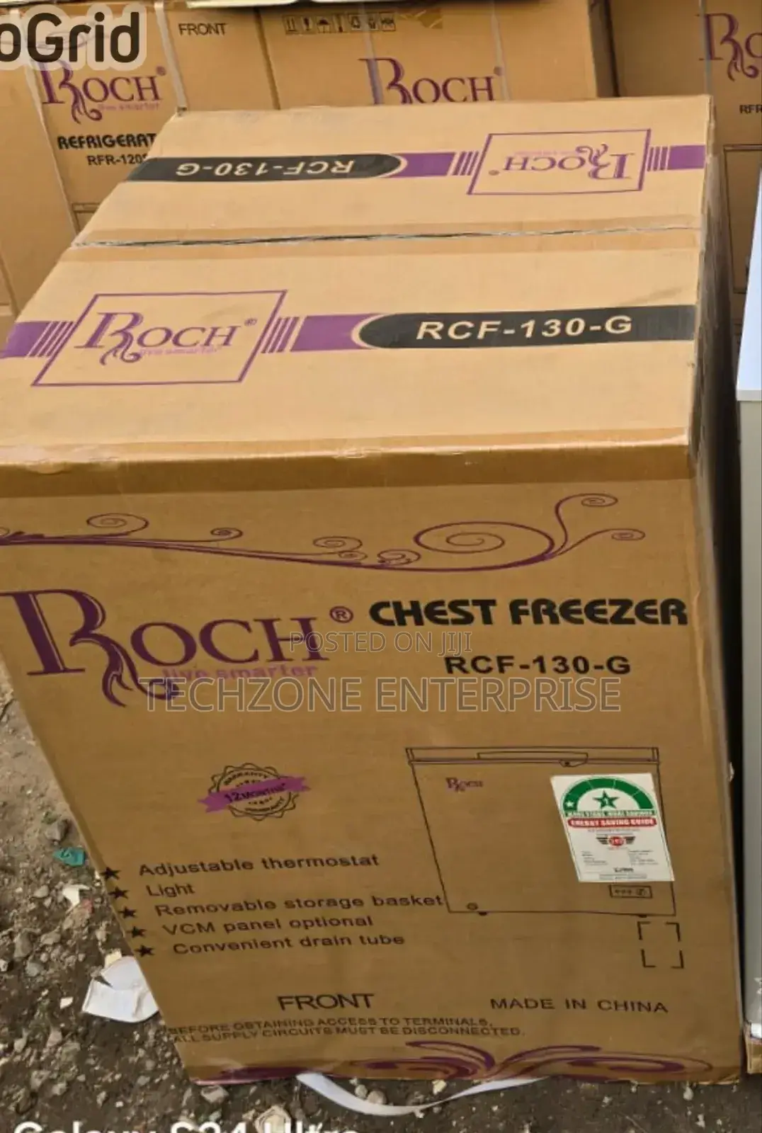 Roch (Rcf-130-G) Chest Deep Freezer - 100 Litres 
