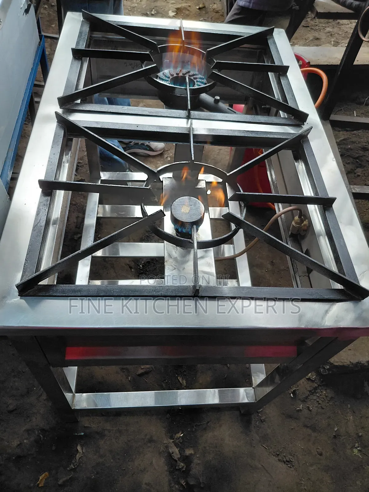 2 Burners Stainless Steel