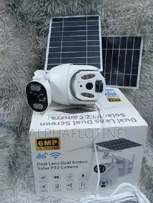 6mp Dual Lens 4g Solar PTZ Camera/Two Way Audio/Outdoor