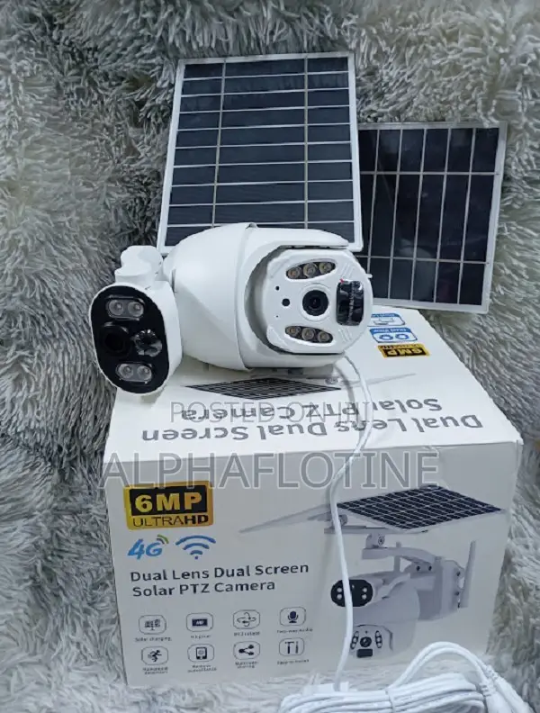 6mp Dual Lens 4g Solar PTZ Camera/Two Way Audio/Outdoor