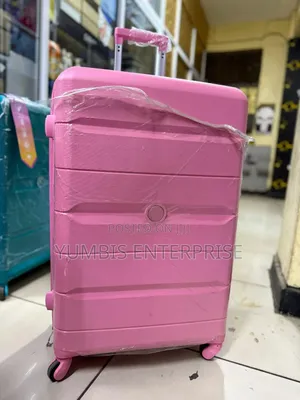 Large Size Rubber Luggage Suitcases Available in Pink 25kg