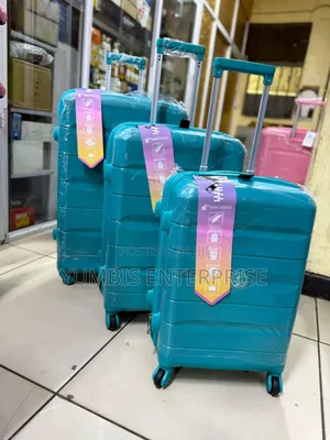 Turquoise Green Rubber Suitcase Set 3 in 1 at 8500
