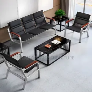 Sofa Luxury 5-Seater Leather Reception Sofa
