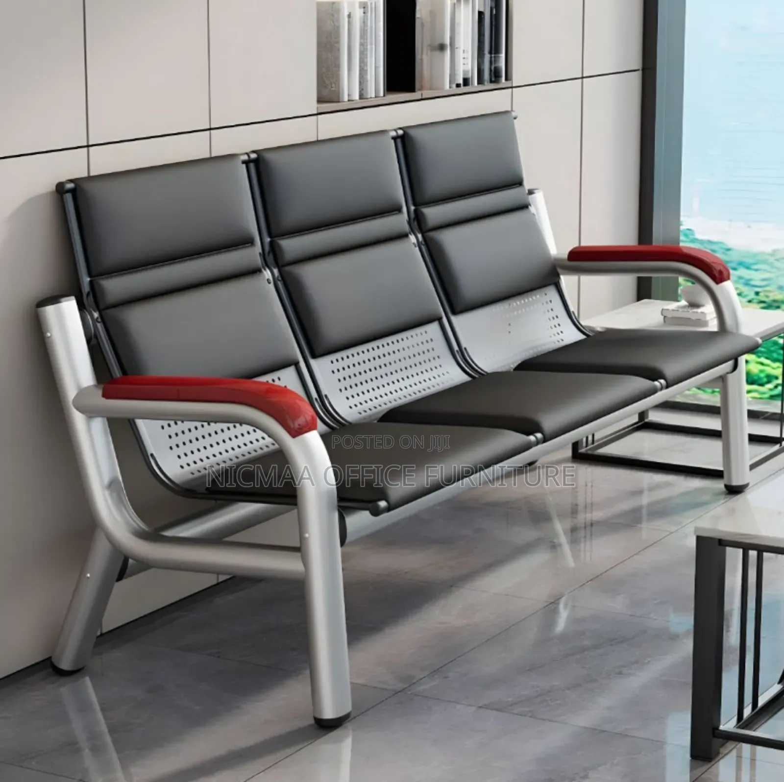 Sofa Luxury 5-Seater Leather Reception Sofa