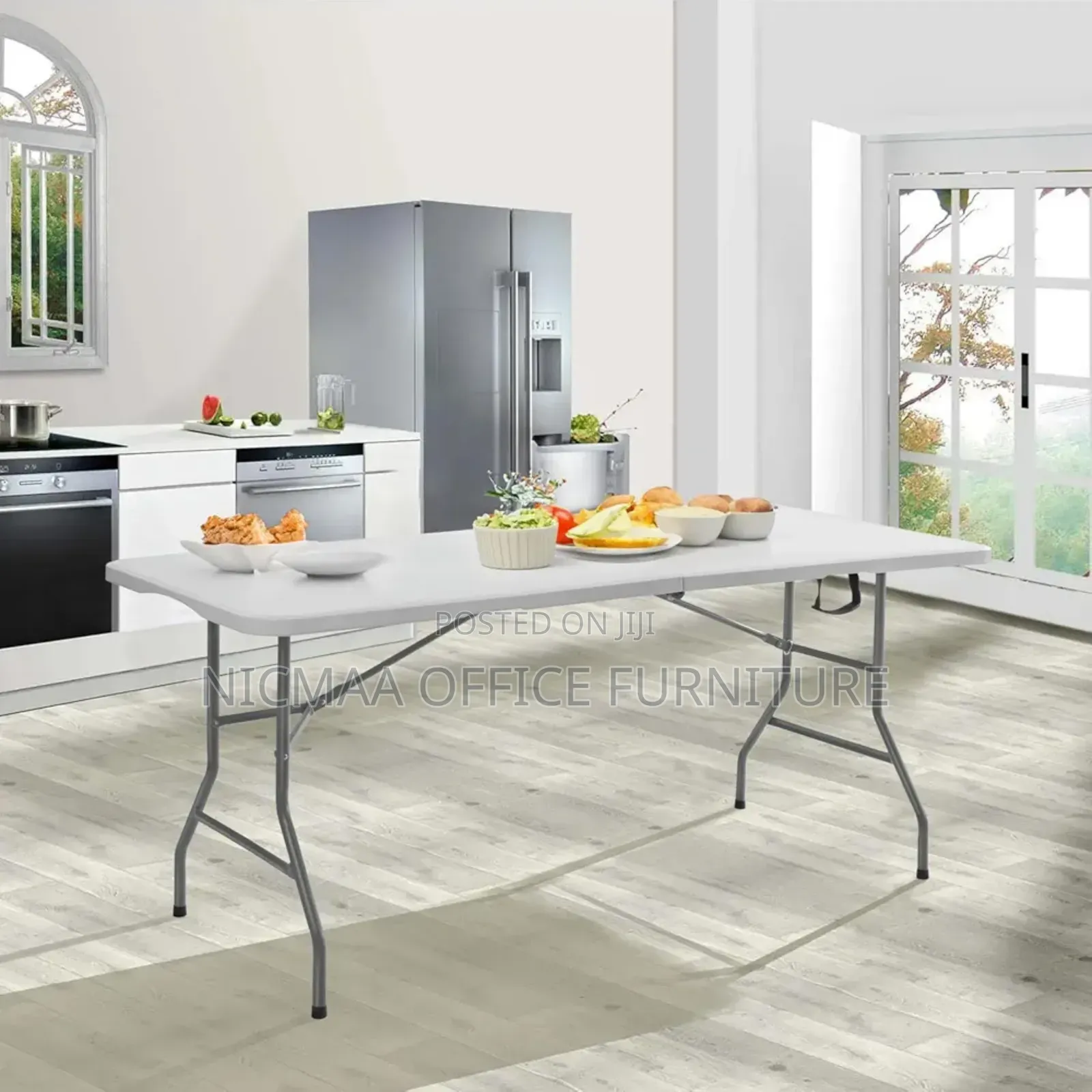 Skok Folding Picnic Utility Heavy Duty Table