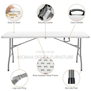 Skok Folding Picnic Utility Heavy Duty Table