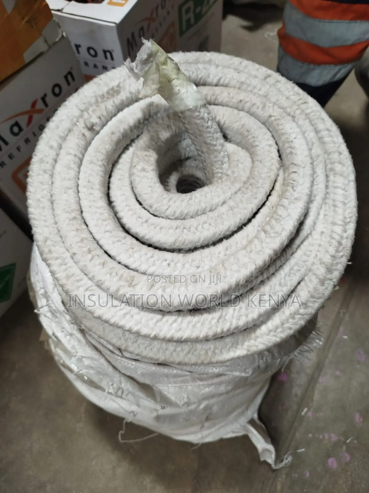 Ceramic Fiber Square Rope–19mmx19mm Diameter–Non-Asbestos