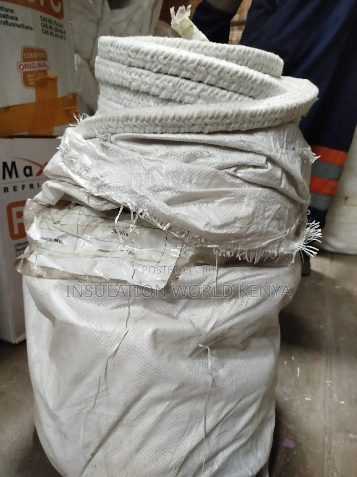 Ceramic Fiber Square Rope–19mmx19mm Diameter–Non-Asbestos