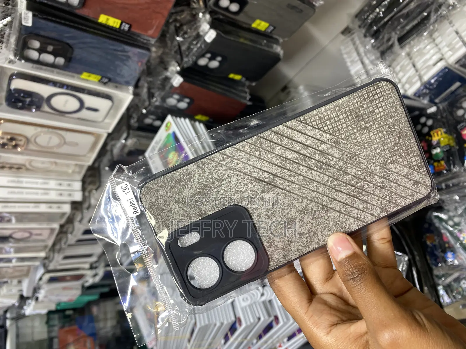 Damondy Case for Redmi 13c Leather Case With Silicone
