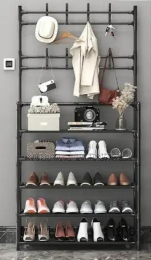 Tc All-in-1 Shoe Rack/Coat Rack/Cap Scarf
